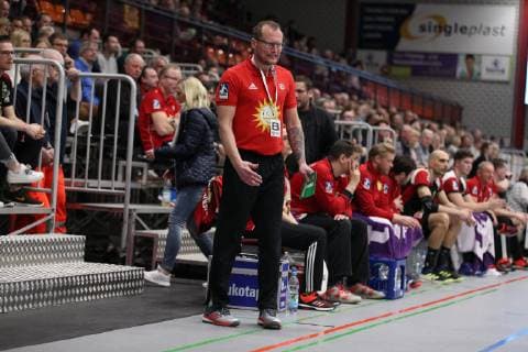 Heidmar Felixson Trainer TuS N Luebbecke TuS N Luebbecke vs. TV Grosswallstadt Handball 2 Bundesliga 29 03 2019 TuS N Luebbecke vs. TV Grosswallstadt Handball 2 Bundesliga 29 03 2019 Luebbecke Copyright: xEibner-Pressefoto_Strohdiekx ep_jsk
