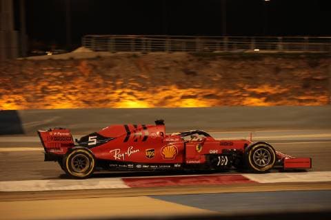 Photo4 LaPresse 29 03 2019 Sakhir, Bahrain Grand Prix Formula One Bahrain 2019 In the pic: free practice 2, Sebastian Vettel (GER) Scuderia Ferrari SF90  Copyright: xPhoto4 LaPressex