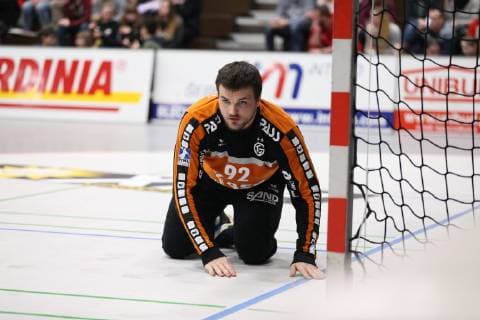 Arturs Kugis TV Grosswallstadt 92 TuS N Luebbecke vs. TV Grosswallstadt Handball 2 Bundesliga 29 03 2019 TuS N Luebbecke vs. TV Grosswallstadt Handball 2 Bundesliga 29 03 2019 Luebbecke Copyright: xEibner-Pressefoto_Strohdiekx ep_jsk