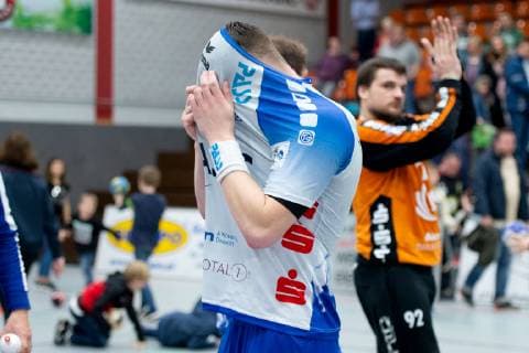 Lübbecke Germany 29 03 2019 2 Handball Bundesliga 2018 2019 TuS N Lübbecke vs TV Großwallstadt Jan Winkler Großwallstadt Lübbecke Nordrhein Westfalen Germany Merkur Arena