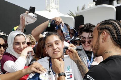 Motorsports: FIA Formula One World Championship WM Weltmeisterschaft 2019, Grand Prix of Bahrain, 44 Lewis Hamilton (GBR, Mercedes AMG Petronas Motorsport), Sakhir Bahrain