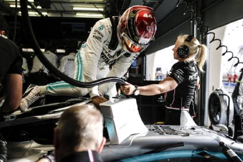Motorsports: FIA Formula One World Championship WM Weltmeisterschaft 2019, Grand Prix of Bahrain, 44 Lewis Hamilton (GBR, Mercedes AMG Petronas Motorsport), Sakhir Bahrain