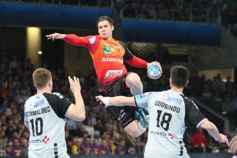 Sport Bilder des Tages Vladan Lipovina (Rhein-Neckar Lowen) HANDBALL : VELUX EHF Champions League - 1 8eme de finale retour - HBC Nantes vs Rhein-Neckar Lowen - 30 03 2019 KevinDomas Panoramic 
