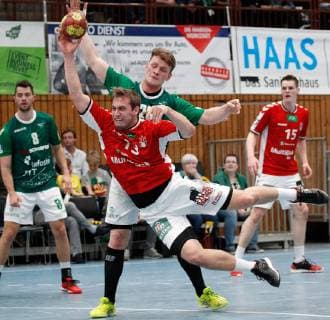 v li Dominik Schömig DJK Rimpar Wolfe Niklas Weller Handball Sportverein Hamburg Lukas Siegler DJK Rimpar Wolfe Dominik Axmann Handball Sportverein Hamburg Fussball 3 Liga FC Würzburger Kickers SC Preußen Münster 06 xfsx
