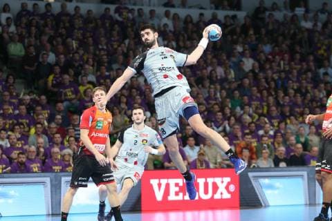 Handball, CL, HBC Nantes - Rhein Neckar Löwen Eduardo Gurbindo (Rhein-Neckar Lowen) HANDBALL : VELUX EHF Champions League - 1 8eme de finale retour - HBC Nantes vs Rhein-Neckar Lowen - 30 03 2019 KevinDomas Panoramic 