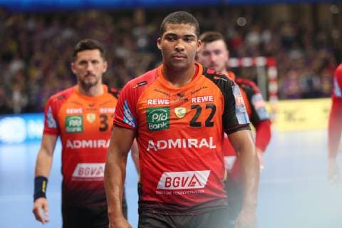 Mads Mensah Larsen (Rhein-Neckar Lowen) HANDBALL : VELUX EHF Champions League - 1 8eme de finale retour - HBC Nantes vs Rhein-Neckar Lowen - 30 03 2019 KevinDomas Panoramic 