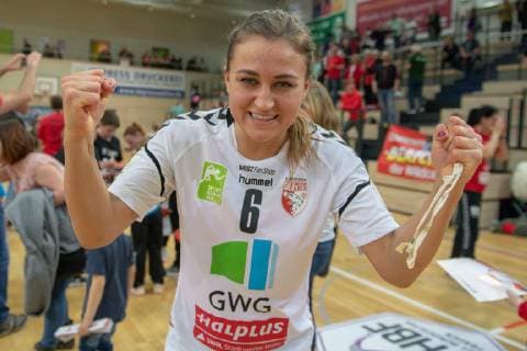 Emilia Galinska SV Union Halle im Spiel SV Union Halle Neustadt Wildcats vs TV Nellingen 1893 e V Schwaben Hornets Handball 1 Bundesliga Season 2018 2019 Copyright xVIADATAx xHolgerxJohnx Halle Saale Sachsen Anhalt Germany
