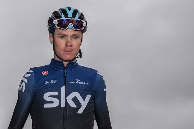 31st March 2019, Barcelona, Catalonia, Spain; Volta a Catalunya cycling at the start of stage 7 in Barcelona; Chris Froome GBR of Team Sky in Barcelona before the start of the last stage of La Volta Catalunya  ActionPlus12118739 MarcxGonzalezxAloma
