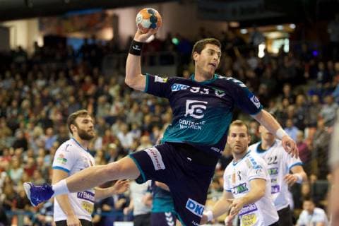 Handball Berlin 31 03 2019 EHF Cup Season 2018 2019 Foxes Berlin Balatonfüredi KSE Mijajlo Marsenic Foxes Berlin No 93