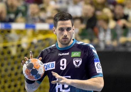 31 03 2019 xlakx Handball HBL Fuechse Berlin Balatonfueredi KSE emspor v l Stipe Mandalinic Fuechse Berlin 9 Berlin