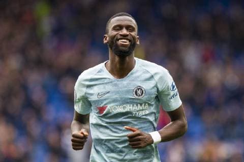 Antonio R?diger of Chelsea approaches the fans with a smile to donate his shirt after the Premier League match between Cardiff City and Chelsea at the Cardiff City Stadium, Cardiff, Wales on 31 March 2019. Copyright: xMarkxHawkinsx PMI-2717-0076