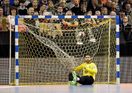 31 03 2019 xlakx Handball HBL Fuechse Berlin Balatonfueredi KSE emspor v l Silvio Heinevetter Fuechse Berlin 12 Berlin