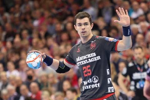 SG Flensburg Handewitt vs Brest HC Meshkov Handball EHF Champions League Round of 16 31 03 19 Rasmus Lauge Schmidt SG Flensburg Handewitt 25 xmmkx