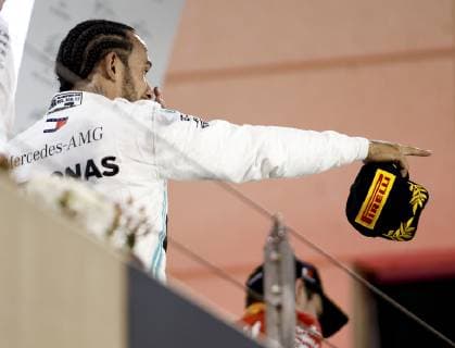 Motorsports: FIA Formula One World Championship WM Weltmeisterschaft 2019, Grand Prix of Bahrain, 44 Lewis Hamilton (GBR, Mercedes AMG Petronas Motorsport), Sakhir Bahrain