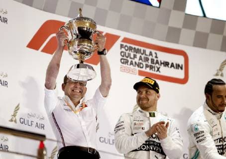 Motorsports: FIA Formula One World Championship WM Weltmeisterschaft 2019, Grand Prix of Bahrain, Simon Cole, 77 Valtteri Bottas (FIN, Mercedes AMG Petronas Motorsport), 44 Lewis Hamilton (GBR, Mercedes AMG Petronas Motorsport), Sakhir Bahrain