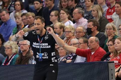 SG Flensburg Handewitt vs Brest HC Meshkov Handball EHF Champions League Round of 16 31 03 19 Maik Machulla SG Flensburg Handewitt Trainer xmmkx