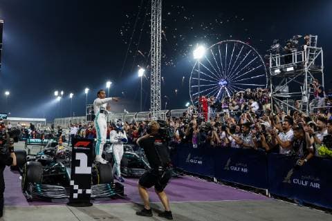 Motorsports: FIA Formula One World Championship WM Weltmeisterschaft 2019, Grand Prix of Bahrain, 44 Lewis Hamilton (GBR, Mercedes AMG Petronas Motorsport), Sakhir Bahrain