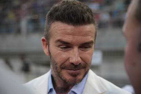 Photo4 LaPresse 31 03 2019 Sakhir, Bahrain Grand Prix Formula One Bahrain 2019 In the pic: starting grid, David Beckham (GBR)  Copyright: xPhoto4 LaPressex