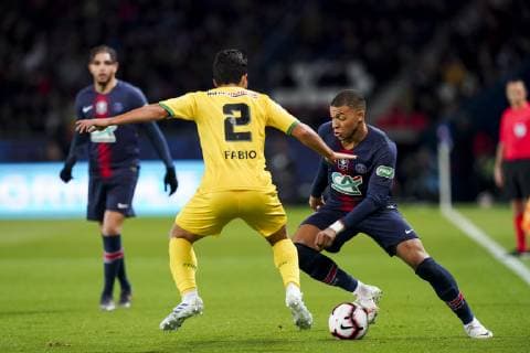 MBAPPE Kylian (PSG) FOOTBALL : PSG vs Nantes - 1 2 finale Coupe de France - Paris - 03 04 2019 JBAutissier Panoramic 