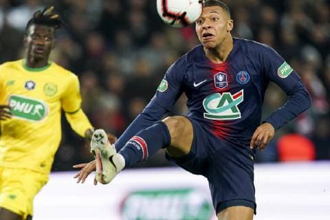 Sport Bilder des Tages MBAPPE Kylian (PSG) FOOTBALL : PSG vs Nantes - 1 2 finale Coupe de France - Paris - 03 04 2019 JBAutissier Panoramic 
