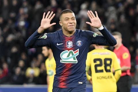 JOIE - 07 KYLIAN MBAPPE (PSG) FOOTBALL : Paris SG vs Nantes - Coupe de France - 03 04 2019 AnthonyBIBARD FEP Panoramic 