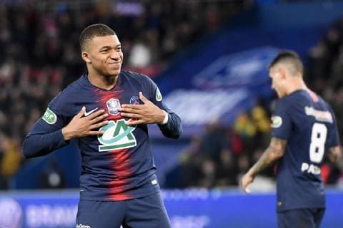 JOIE - 07 KYLIAN MBAPPE (PSG) FOOTBALL : Paris SG vs Nantes - Coupe de France - 03 04 2019 AnthonyBIBARD FEP Panoramic 
