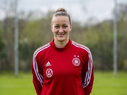 Football DFB Womens Football National Team Team and Portrait Photos on 03 04 2019 in Marienfeld North Rhine-Westphalia Goalkeeper Almuth Schult Copyright: xKirchner DavidxInderliedx