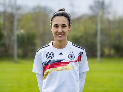 Football DFB Womens Football National Team Team and Portrait Photos on 03 04 2019 in Marienfeld North Rhine-Westphalia Sara Doorsoun Copyright: xKirchner DavidxInderliedx