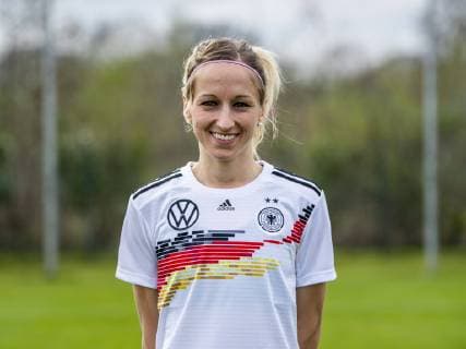 Football DFB Womens Football National Team Team and Portrait Photos on 03 04 2019 in Marienfeld North Rhine-Westphalia Kathrin Hendrich Copyright: xKirchner DavidxInderliedx