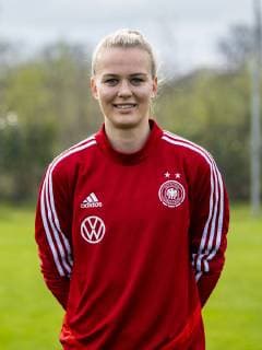Football DFB Womens Football National Team Team and Portrait Photos on 03 04 2019 in Marienfeld North Rhine-Westphalia Goalkeeper Merle Frohms Copyright: xKirchner DavidxInderliedx