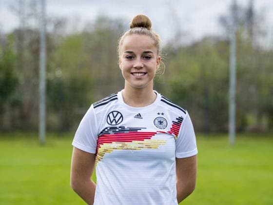 Football DFB Womens Football National Team Team and Portrait Photos on 03 04 2019 in Marienfeld North Rhine-Westphalia Giulia Gwinn Copyright: xKirchner DavidxInderliedx