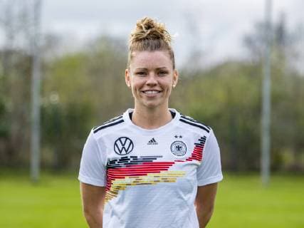 Football DFB Womens Football National Team Team and Portrait Photos on 03 04 2019 in Marienfeld North Rhine-Westphalia Linda Dallmann Copyright: xKirchner DavidxInderliedx