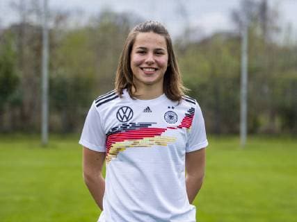 Football DFB Womens Football National Team Team and Portrait Photos on 03 04 2019 in Marienfeld North Rhine-Westphalia Lena Sophie Oberdorf Copyright: xKirchner DavidxInderliedx