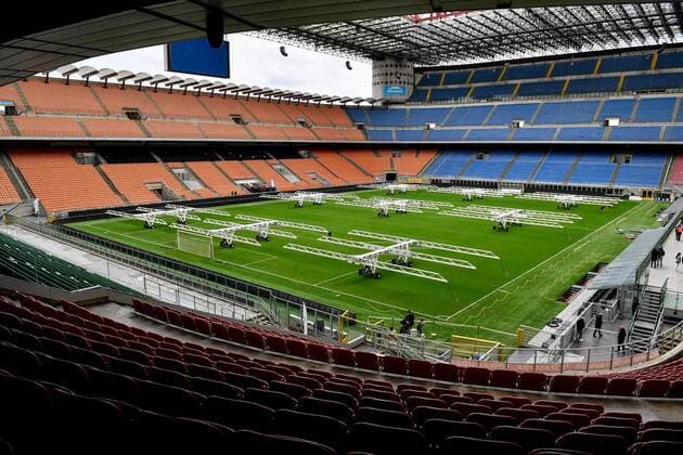 Foto Claudio Furlan Lapresse 04-04-2019 Milano Visita della Commissione di Valutazione del CIO per la candidatura di Milano-Cortina 2026 allo stadio San Siro  Copyright: xClaudioxFurlan LaPressex