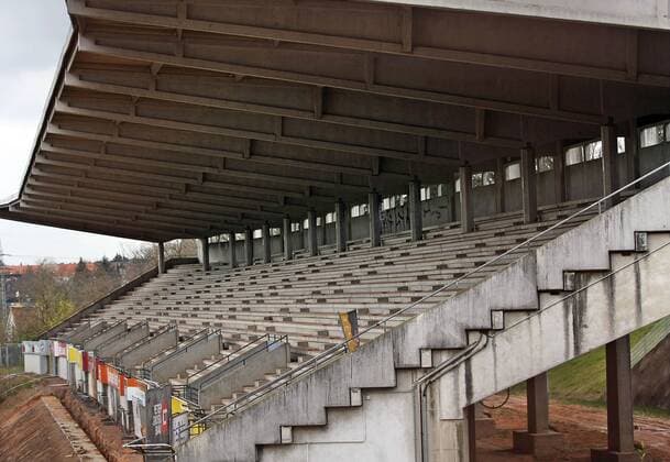 Conversion phase Saarbrücker Ludwigsparkstadion from 5 April 2019 1 FC Saarbrücken 05 04 2019 xmohx Fussball Regionalliga Suedwest 1 FC Saarbruecken Conversion stadium emspor v l Conversion of the Ludwigsparkstadion DFL DFB REGULATIONS PROHIBIT ANY USE OF PHOTOGRAPHS as IMAGE SEQUENCES and or QUASI VIDEO Saarbruecken