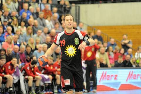 Marian Orlowski TuS N Luebbecke 29 Handball Men DKB 2 Bundesliga 05 04 2019 Photo TBaur Eibner HBW Balingen Weilstetten vs TuS N Luebbecke Balingen Copyright: xEIBNER TobiasxBaurx EP_TBR