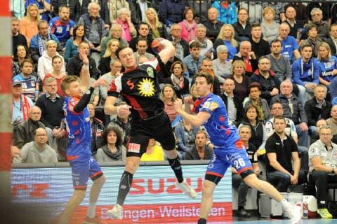 Jo Gerrit Genz TuS N Luebbecke 5 Handball Men DKB 2 Bundesliga 05 04 2019 Photo TBaur Eibner HBW Balingen Weilstetten vs TuS N Luebbecke Balingen Copyright: xEIBNER TobiasxBaurx EP_TBR