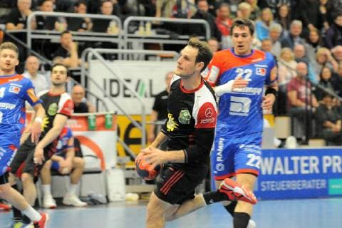 Jens Bechtloff TuS N Luebbecke 8 Handball Men DKB 2 Bundesliga 05 04 2019 Photo TBaur Eibner HBW Balingen Weilstetten vs TuS N Luebbecke Balingen Copyright: xEIBNER TobiasxBaurx EP_TBR