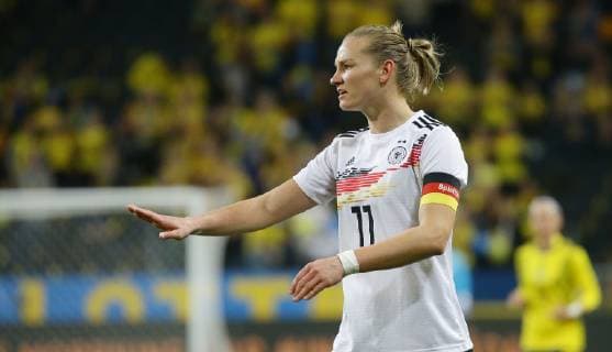 Stockholm football international women Sweden vs Germany Alexandra Popp GER