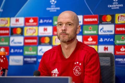 09-04-2019: VOETBAL: TRAINING EN PERSCONFERENTIE AJAX: AMSTERDAM Erik ten Hag, trainer Foto: SCS Michel Utrecht xVIxVIxImagesx xSoenarxChamidxsportfotografiexIVx 14149833