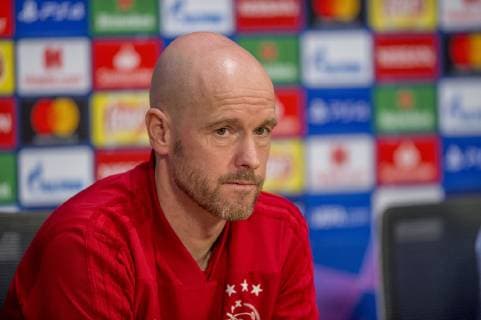 09-04-2019: VOETBAL: TRAINING EN PERSCONFERENTIE AJAX: AMSTERDAM Erik ten Hag, trainer Foto: SCS Michel Utrecht xVIxVIxImagesx xSoenarxChamidxsportfotografiexIVx 14149834
