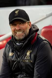 Liverpool England 09 04 2019 UEFA Champions League 2018 19 Season Round of 8 Quarter Finals Liverpool FC vs. FC Port Coach Juergen Klopp LFC watching DeFodi053