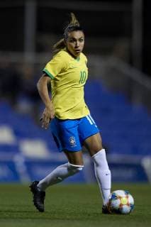 April 8, 2019 - San Pedro Del Pinatar, Murcia, Spain - Marta Silva of Brazil controls the ball during the International Friendly Länderspiel match between Brazil W and Scotland W at Pinatar Arena on April 08, 2019 in San Pedro del Pinatar, Spain. Scotland v Brazil - Women s International Friendly  - ZUMAn230 20190408_zaa_n230_727 Copyright: xJosexBretonx