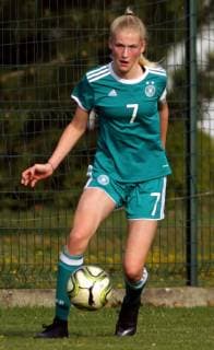 08.04.2019 Belgrade(Serbia) ISF World Schools championship women s football U17 U 17 Under 17 ISF Schulweltmeisterschaften für Mädchen Germany-Denmark Camilla Küver Germany : 
