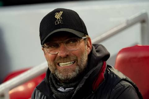 Liverpool England 09 04 2019 UEFA Champions League 2018 19 Season Round of 8 Quarter Finals Liverpool FC vs. FC Port Coach Juergen Klopp LFC watching DeFodi053