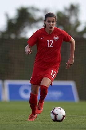 April 8, 2019 - San Pedro Del Pinatar, Murcia, Spain - Christine Sinclair of Canada controls the ball during the International Friendly Länderspiel match between Canada W and Nigeria W at Pinatar Arena on April 08, 2019 in San Pedro del Pinatar, Spain. Japan Partially Lifts Evacuation Order  - ZUMAn230 20190408_zaa_n230_994 Copyright: xJosexBretonx