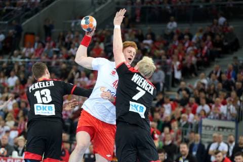 Handball, EM Quali, Polen - Deutschland GLIWICE 10.04.2019 PILKA RECZNA ELIMINACJE MISTRZOSTW EUROPY 2020 MENS European Championship EM Europameisterschaft QUALIFIERS POLSKA - NIEMCY POLAND - GERMANY NZ. TOMASZ GEBALA FOT. MICHAL CHWIEDUK FOKUSMEDIA.COM.PL NEWSPIX.PL --- Newspix.pl  190410CHW026