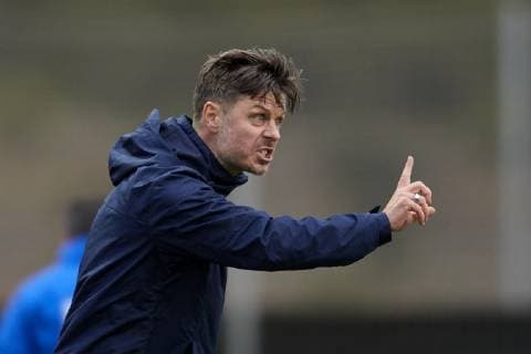 April 5, 2019 - Cartagena, Murcia, Spain - Alexander Straus of Norway gives instructions during the International Friendly Länderspiel match between Norway WU23 and Italy WU23 at La Manga Club on April 05, 2019 in Murcia, Spain. Norway v Italy - Women s U23 International Friendly  - ZUMAn230 20190405_zaa_n230_989 Copyright: xJosexBretonx
