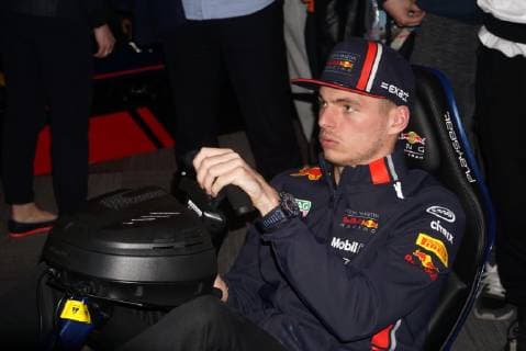 Formula One Red Bull driver Max Verstappen of Netherlands attends a fan meeting in Shanghai, China, 10 April 2019. Red Bull s Pierre Gasly and Max Verstappen highlight fan meeting in Shanghai  bjl8632131