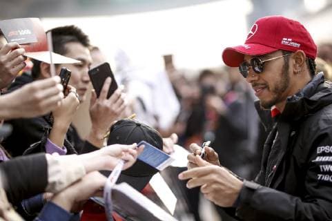 Motorsports: FIA Formula One World Championship WM Weltmeisterschaft 2019, Grand Prix of China, 44 Lewis Hamilton (GBR, Mercedes AMG Petronas Motorsport), Shanghai China